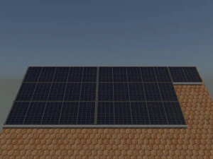 solar roof system 3D Model