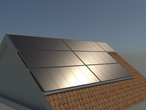 solar roof system Modelo 3D