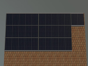 solar roof system Modelo 3D