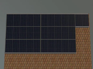 solar roof system 3D Model