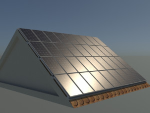 solar roof system Modelo 3D