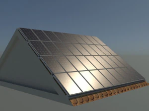 solar roof system 3D Model
