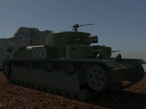 T-28 sovietico Modello 3D