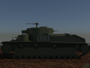 t-28 soviet Modelo 3D