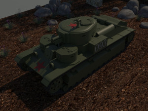t-28 soviet Modelo 3D