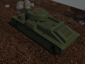 t-28 soviet Modelo 3D