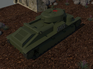 t-28 soviet Modelo 3D