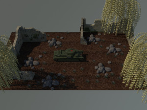 t-28 soviet Modelo 3D
