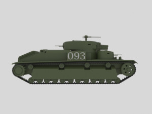 t-28 soviet Modelo 3D