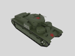 t-28 soviet Modelo 3D