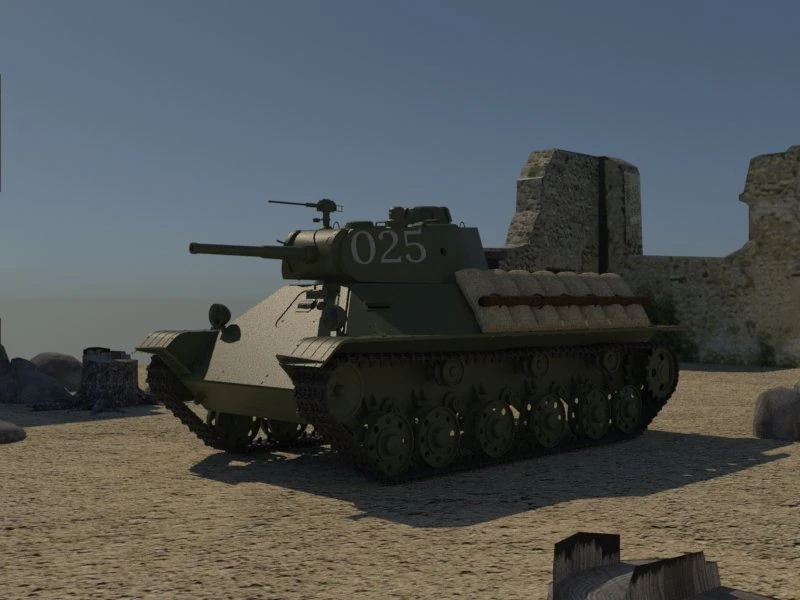 t-50 soviet 3D Model .c4d .max .obj .3ds .fbx .stl .blend 