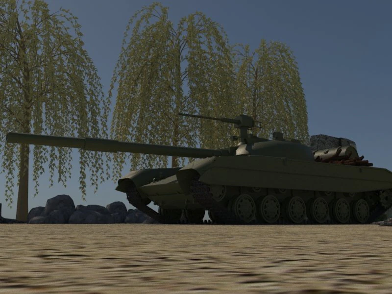 t-64 soviet 3D Model .c4d .max .obj .3ds .fbx .stl .blend