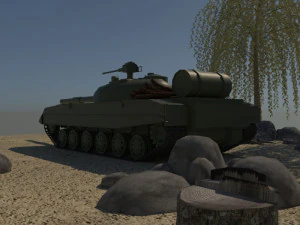t-64 soviet 3D Model