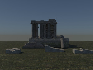 Aizanoi ancient city - zeus temple - antique 3D Model