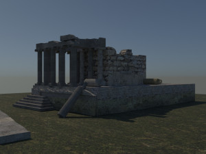 Aizanoi ancient city - zeus temple - antique Modelo 3D