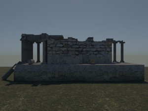 Aizanoi ancient city - zeus temple - antique Modelo 3D