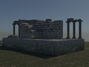Aizanoi ancient city - zeus temple - antique Modelo 3D