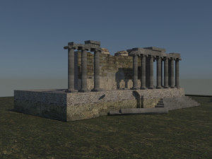Aizanoi ancient city - zeus temple - antique Modelo 3D