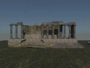 Aizanoi ancient city - zeus temple - antique 3D Model
