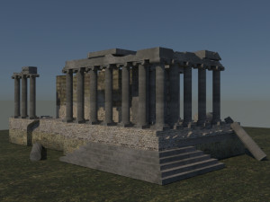 Aizanoi ancient city - zeus temple - antique Modelo 3D