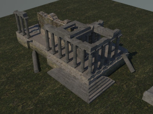 Aizanoi ancient city - zeus temple - antique Modelo 3D