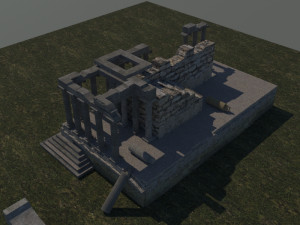 Aizanoi ancient city - zeus temple - antique Modelo 3D