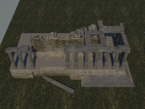 Aizanoi ancient city - zeus temple - antique Modelo 3D