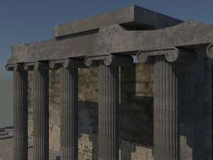 Aizanoi ancient city - zeus temple - antique Modelo 3D