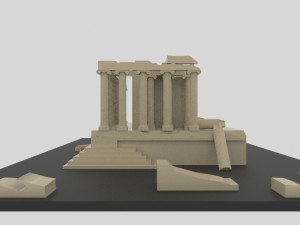 Aizanoi ancient city - zeus temple - antique Modelo 3D