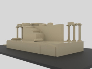 Aizanoi ancient city - zeus temple - antique Modelo 3D