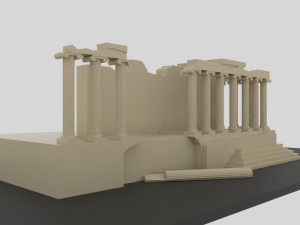 Aizanoi ancient city - zeus temple - antique Modelo 3D