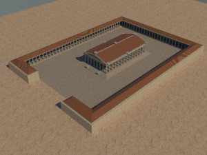 Aizanoi ancient city - zeus temple - orginal 3D Model