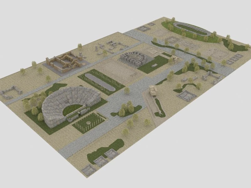 aphrodisias ancient city - antique 3D Model .c4d .max .obj .3ds .fbx .stl .blend 