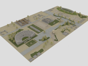 aphrodisias ancient city - antique 3D Модель