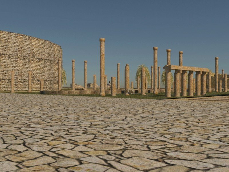 арка каракаллы. древний мир греция. тимгад амфитеатр. храм зевса 3д модель. патара турция развалины.