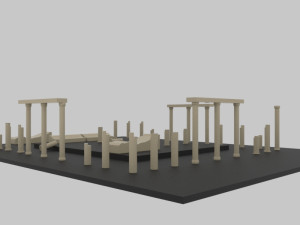 Aphrodisias ancient city - stl Modèle 3D