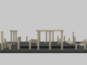 Aphrodisias ancient city - stl Modèle 3D