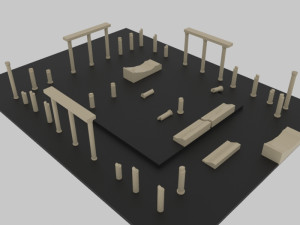 Aphrodisias ancient city - stl Modèle 3D