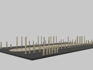 Aphrodisias ancient city - stl Modèle 3D