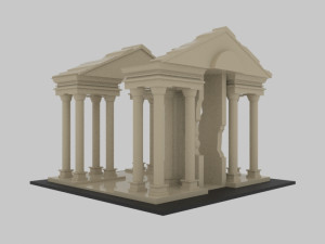 Aphrodisias ancient city - stl Modèle 3D