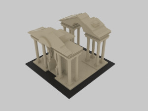 Aphrodisias ancient city - stl Modèle 3D
