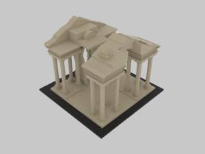 Aphrodisias ancient city - stl Modèle 3D