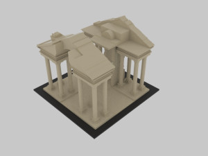 Aphrodisias ancient city - stl Modèle 3D