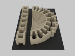 Aphrodisias ancient city - stl Modèle 3D