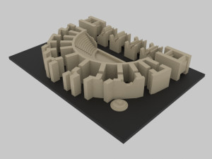 Aphrodisias ancient city - stl Modèle 3D