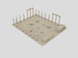 Aphrodisias ancient city - stl Modèle 3D