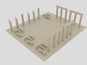 Aphrodisias ancient city - stl Modèle 3D