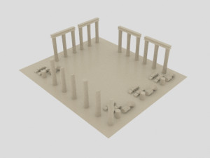 Aphrodisias ancient city - stl Modèle 3D