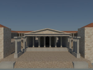 Aphrodisias ancient city - aphrodit temple - orginal Modelo 3D