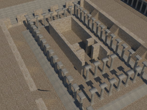 Aphrodisias ancient city - aphrodit temple - orginal Modelo 3D